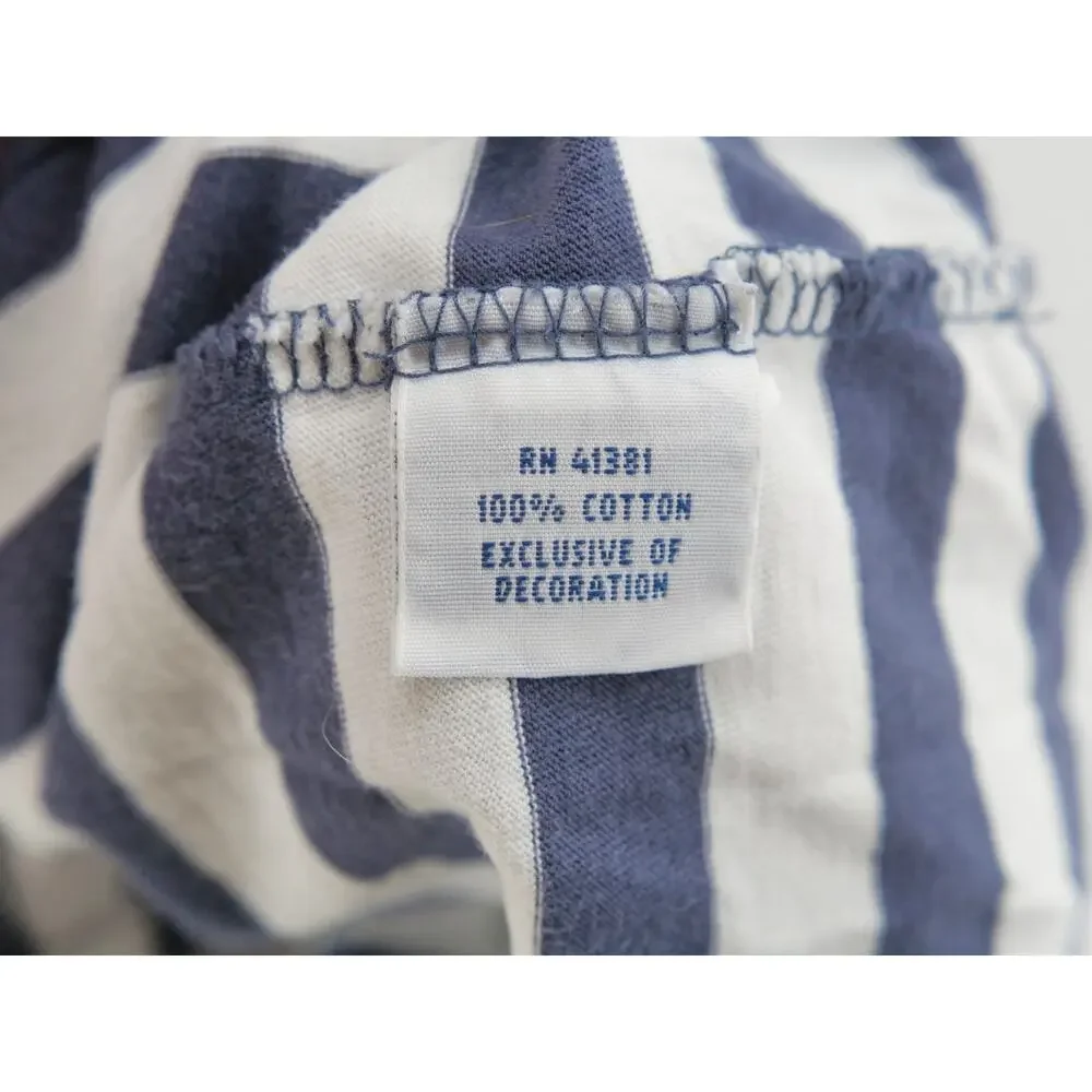 Ralph Lauren Mens XL Blue White Short Sleeve Polo 100% Cotton